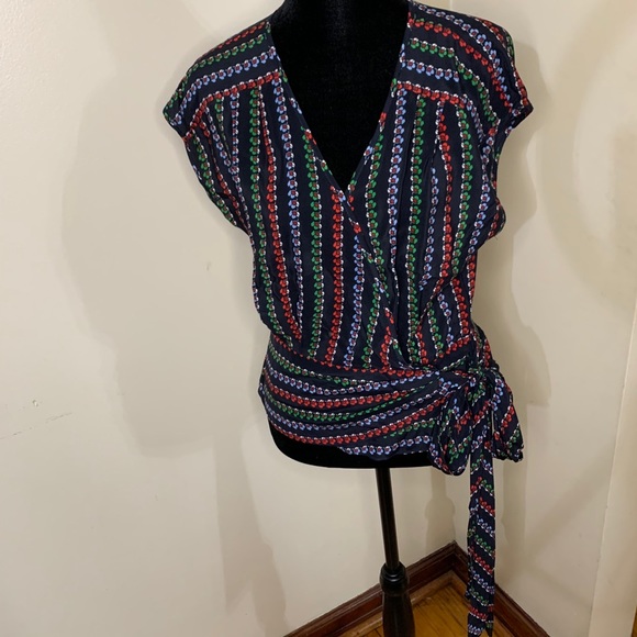 Nanette Lepore for Bergdorff Goodman Wrap Blouse - Picture 2 of 8